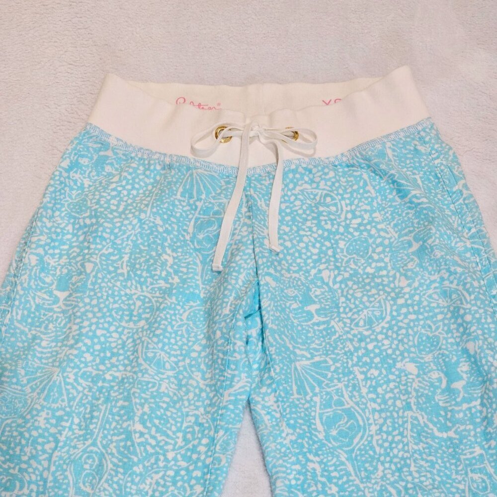 Lilly Pulitzer ✦ Linen Palazzo Beach Pants ✦ Shorely Blue Ice Cake Wide Leg XS - Picture 5 of 12